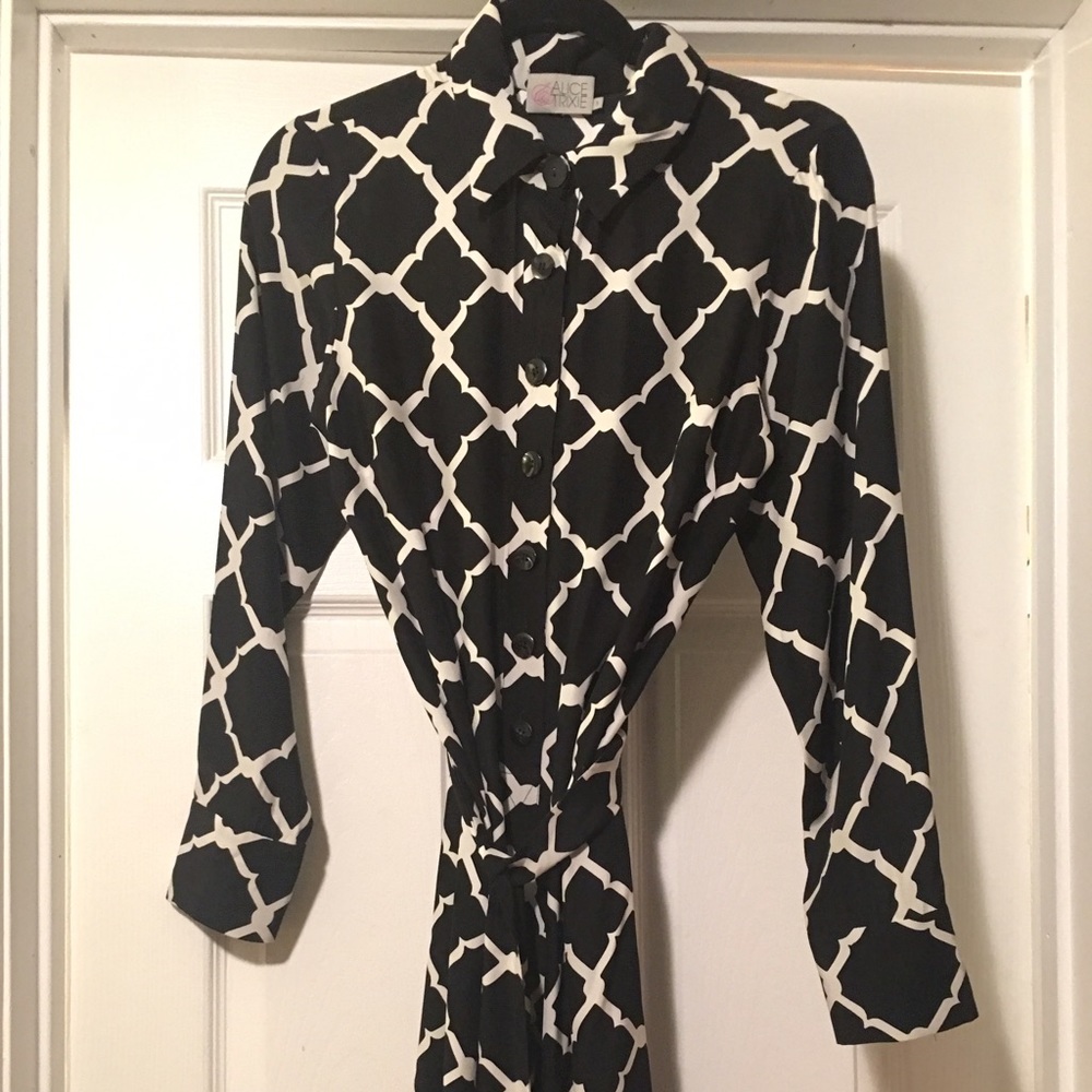 Alice & Trixie Silk Button Up Dress