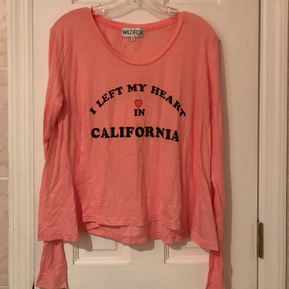Wildfox long sleeve tee new without tags