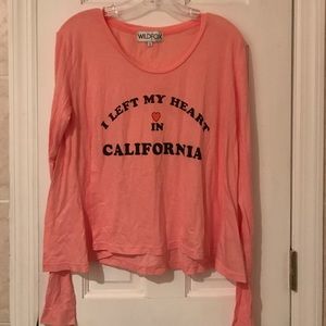 Wildfox long sleeve tee new without tags