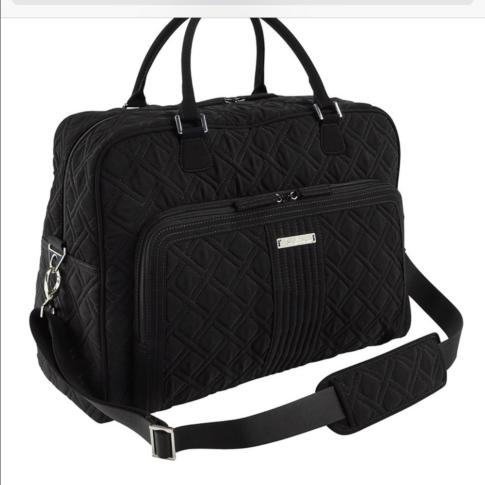 Vera Bradley black weekender bag