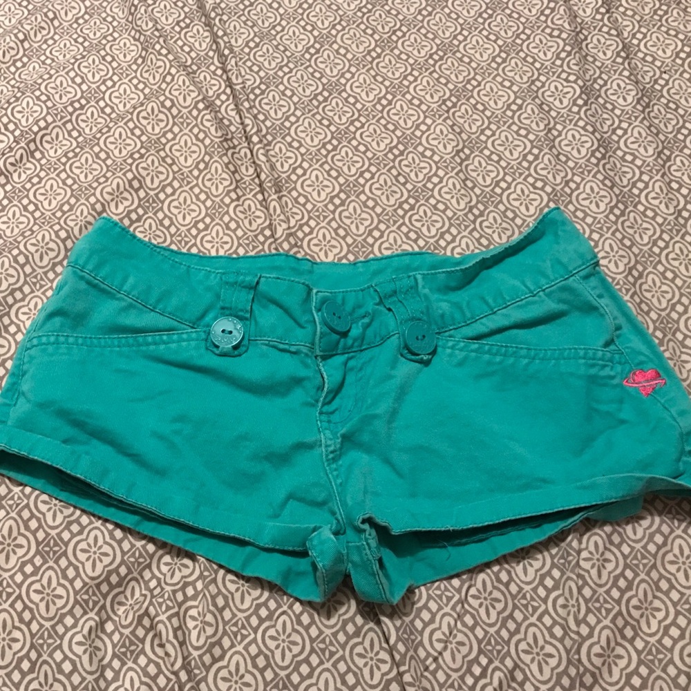 Teal juniors shorts