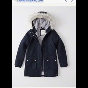 Abercrombie and Fitch wool Parka
