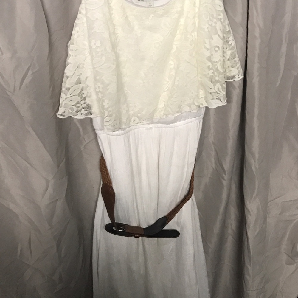 white long dress.