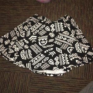 tribal print skirt