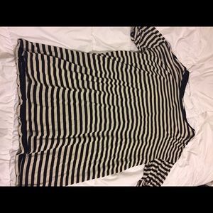 Black and White stripped T shirt Dress