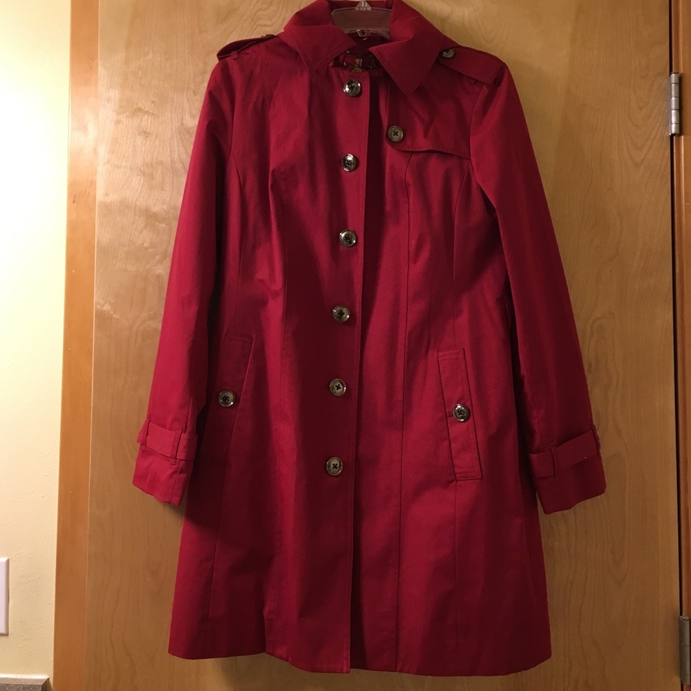 Michael Kors raincoat with detachable hood