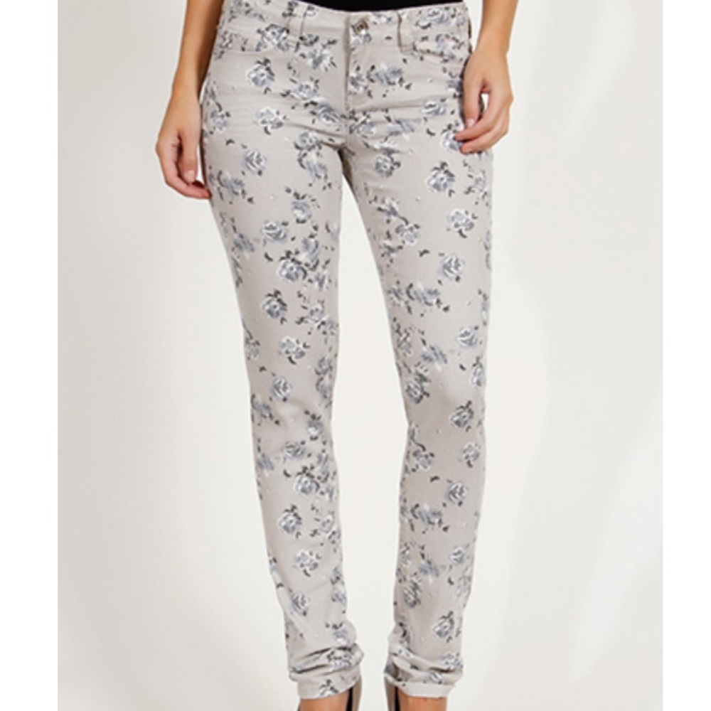 Floral jeans