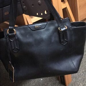 Black leather Ralph Lauren purse
