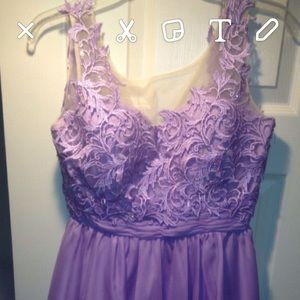 Nice lace purple dress