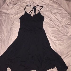 Strappy black dress
