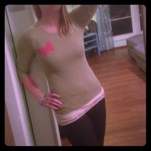 Cute Green and Pink Old Navy Sweater