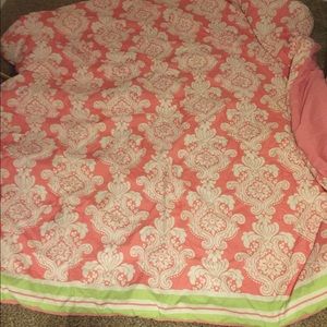 Tommy Hilfiger full/queen comforter•pillow shams