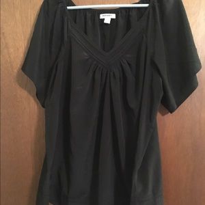 Old Navy black silky top 1x