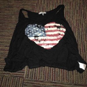 flag crop top
