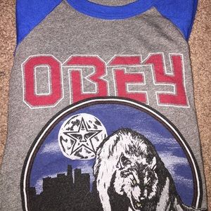 Obey baseball tee