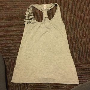 ruffled tank top