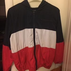 Brandy Melville Red White and Blue Windbreaker