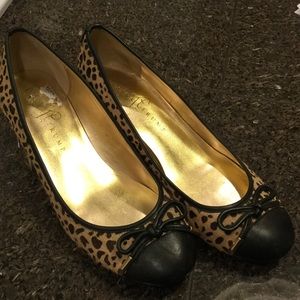 Gold Heeled Leopard Shoes