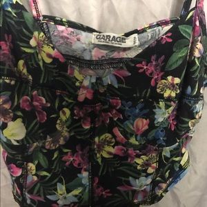 Garage floral crop top