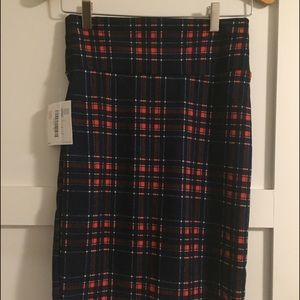 Plaid lularoe Cassie skirt. BNWT