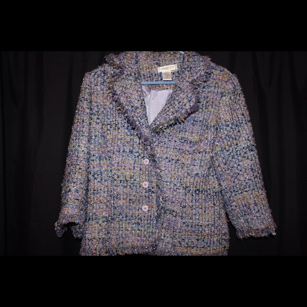 Multicolored button down jacket!!