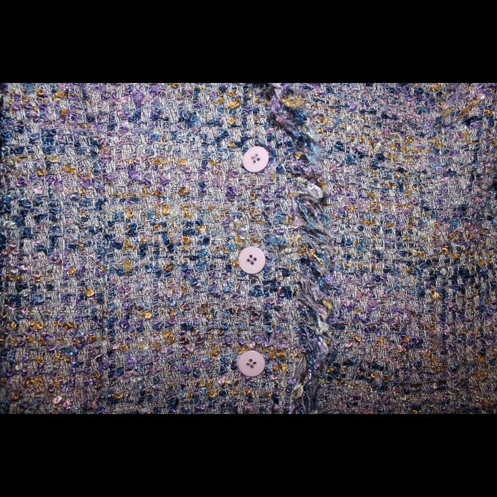 Multicolored button down jacket!! - Picture 2 of 3