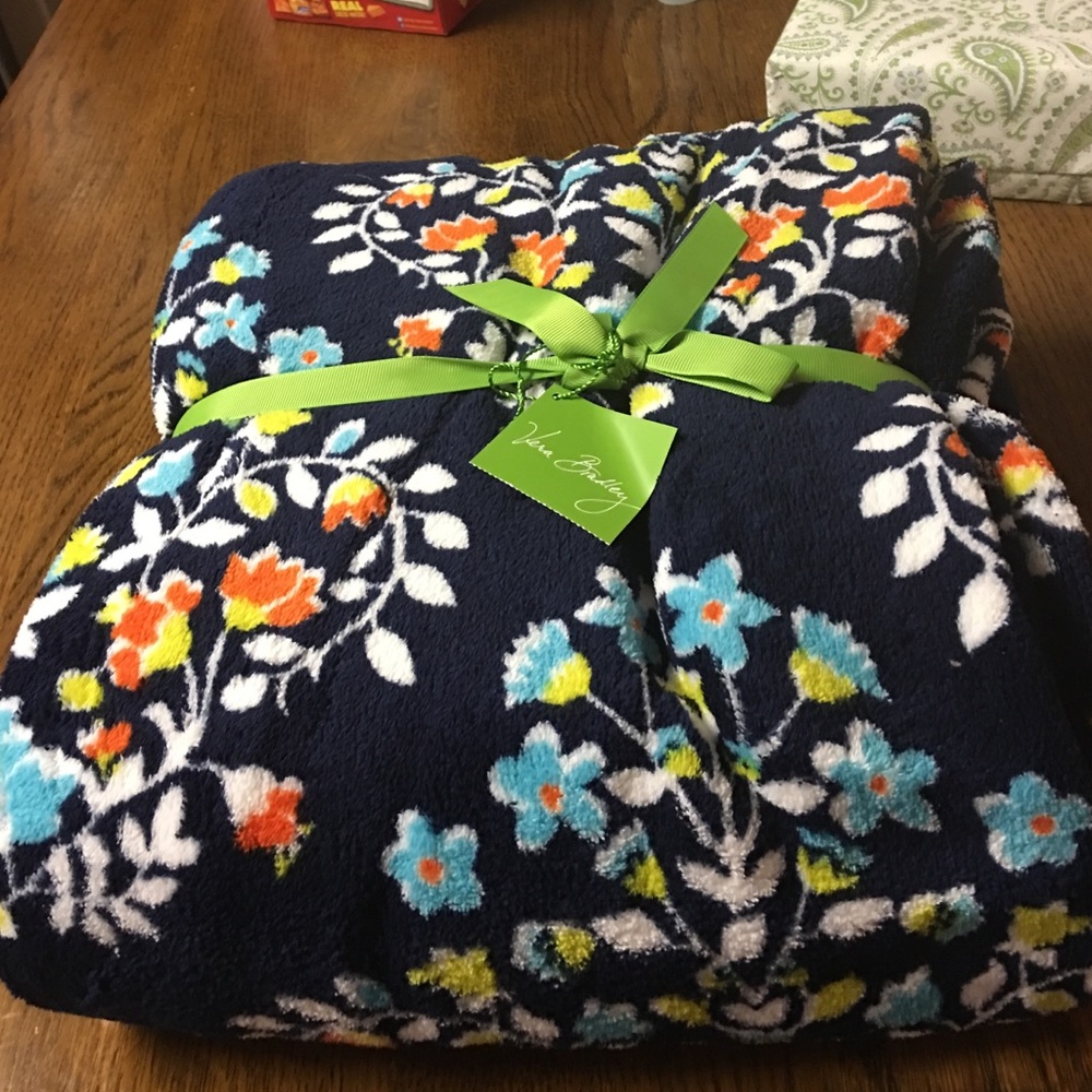 Vera Bradley throw chandelier floral blanket
