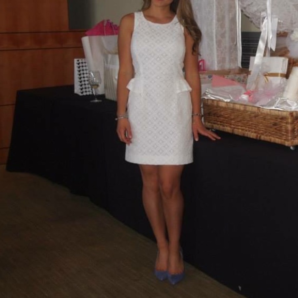 Lace eyelet dress