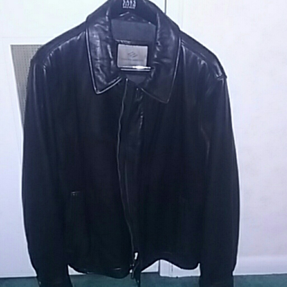 MENS Joseph Abboud Leather Jacket Size XL