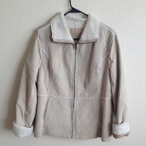 Nordstrom Suede Jacket with wool inside size M