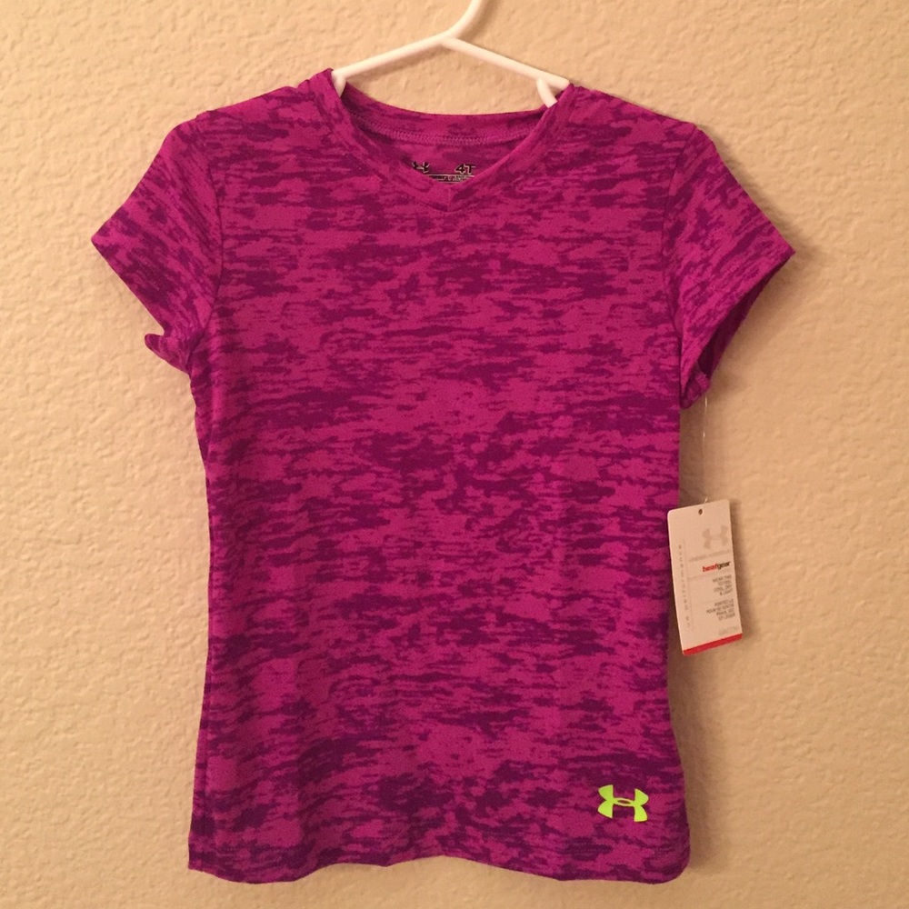 NWT || Under Armour Toddler Girl's Faux Burnout T