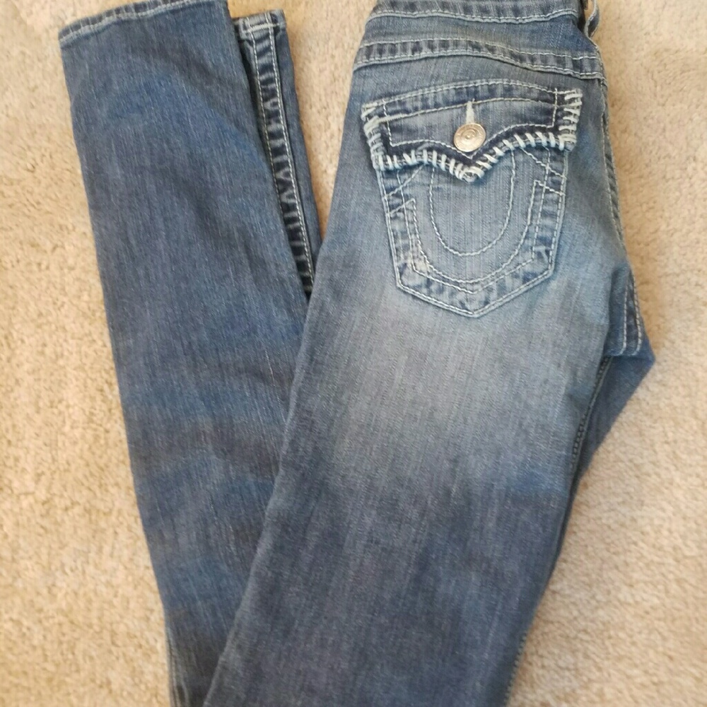 TRUE RELIGION Size 25 Skinny Blue Jeans Women's