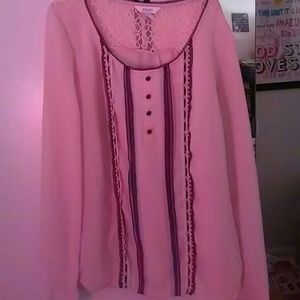 A fancy blush pink blouse
