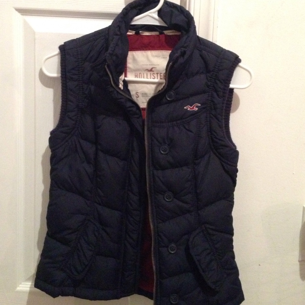 Navy blue hollister vest