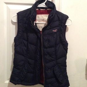 Navy blue hollister vest