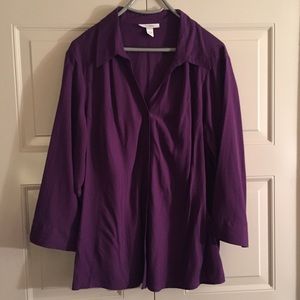 Dressbarn Purple Blouse.