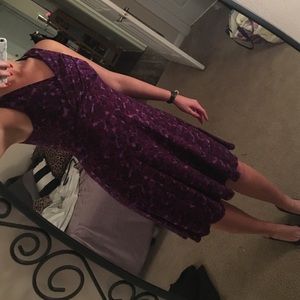 Knee length purple work dress!