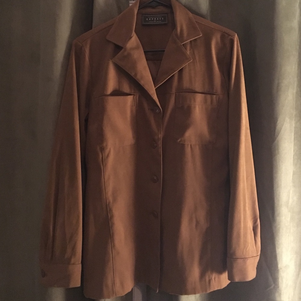 Express Ladies Light Button Down Jacket - image 1