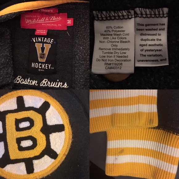 Vintage style Boston Bruins Hoodie - Picture 3 of 3