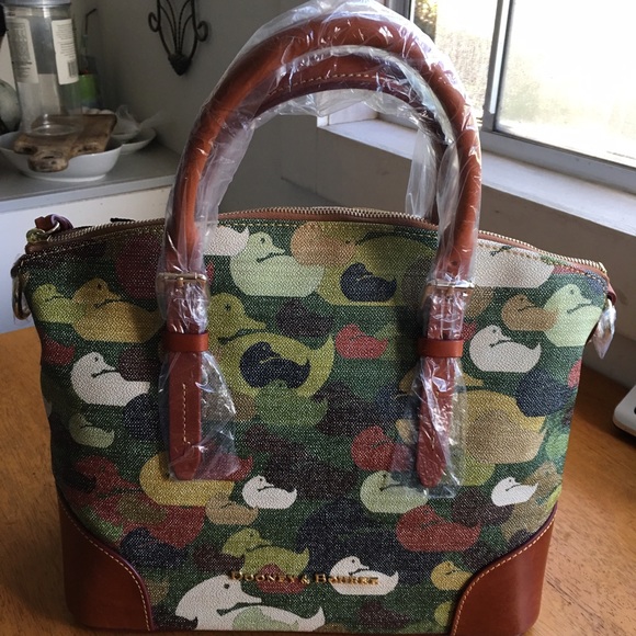 Dooney & Bourke Handbags - Dooney & Bourke Camouflage Duck Dome Satchel