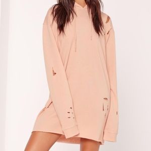 Missguided | Rip Hooded Sweater Dress
