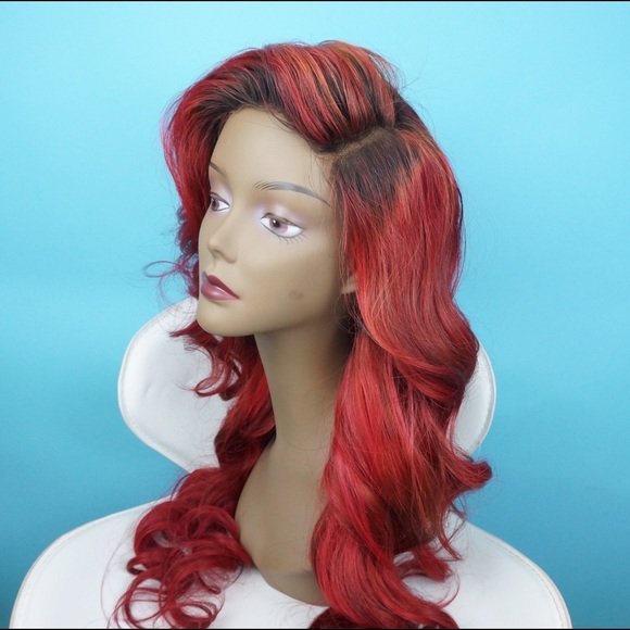 FIRE RED LACE FRONTAL WIG - Picture 2 of 4