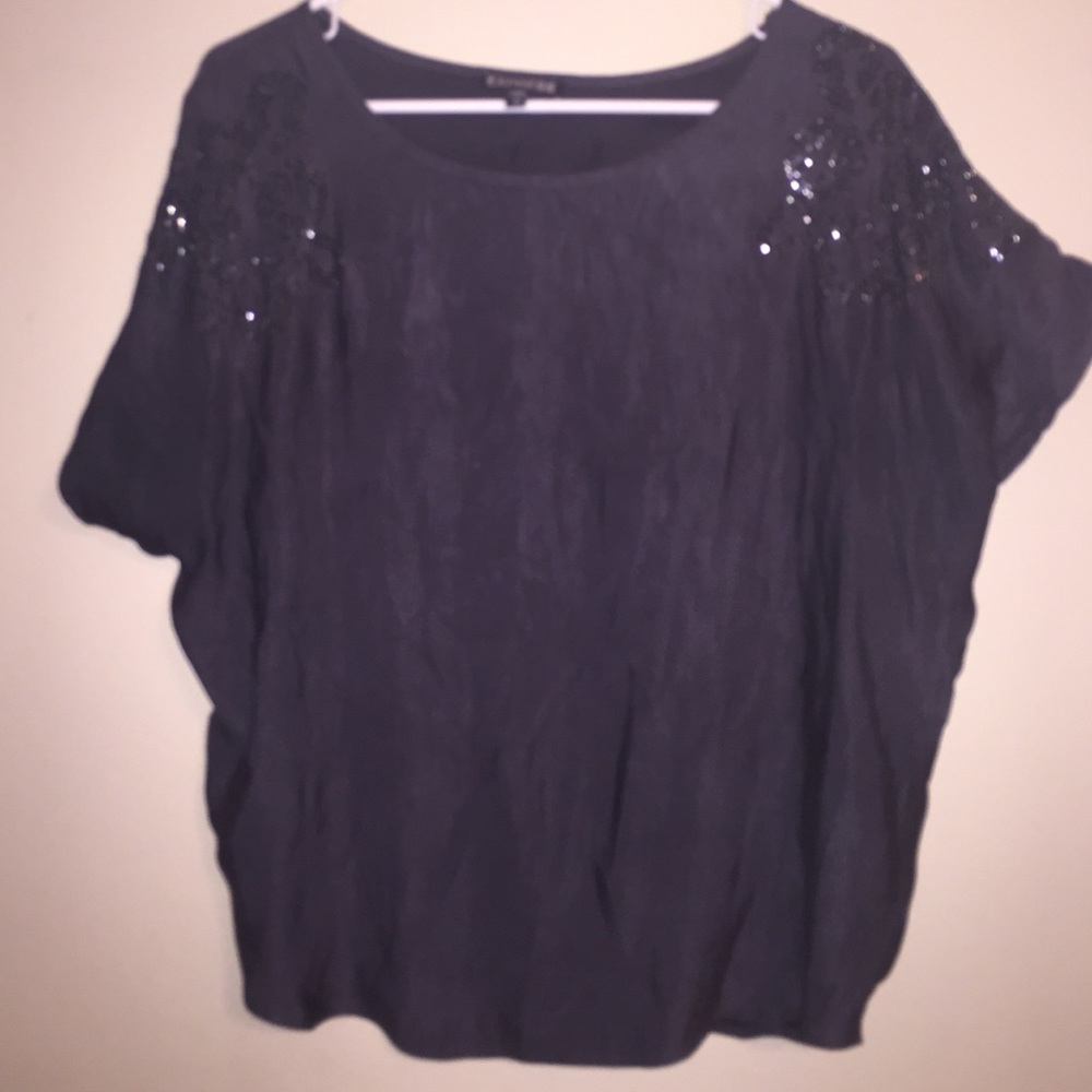 Sparkly Grey Top