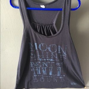 Navy moonshine tank top