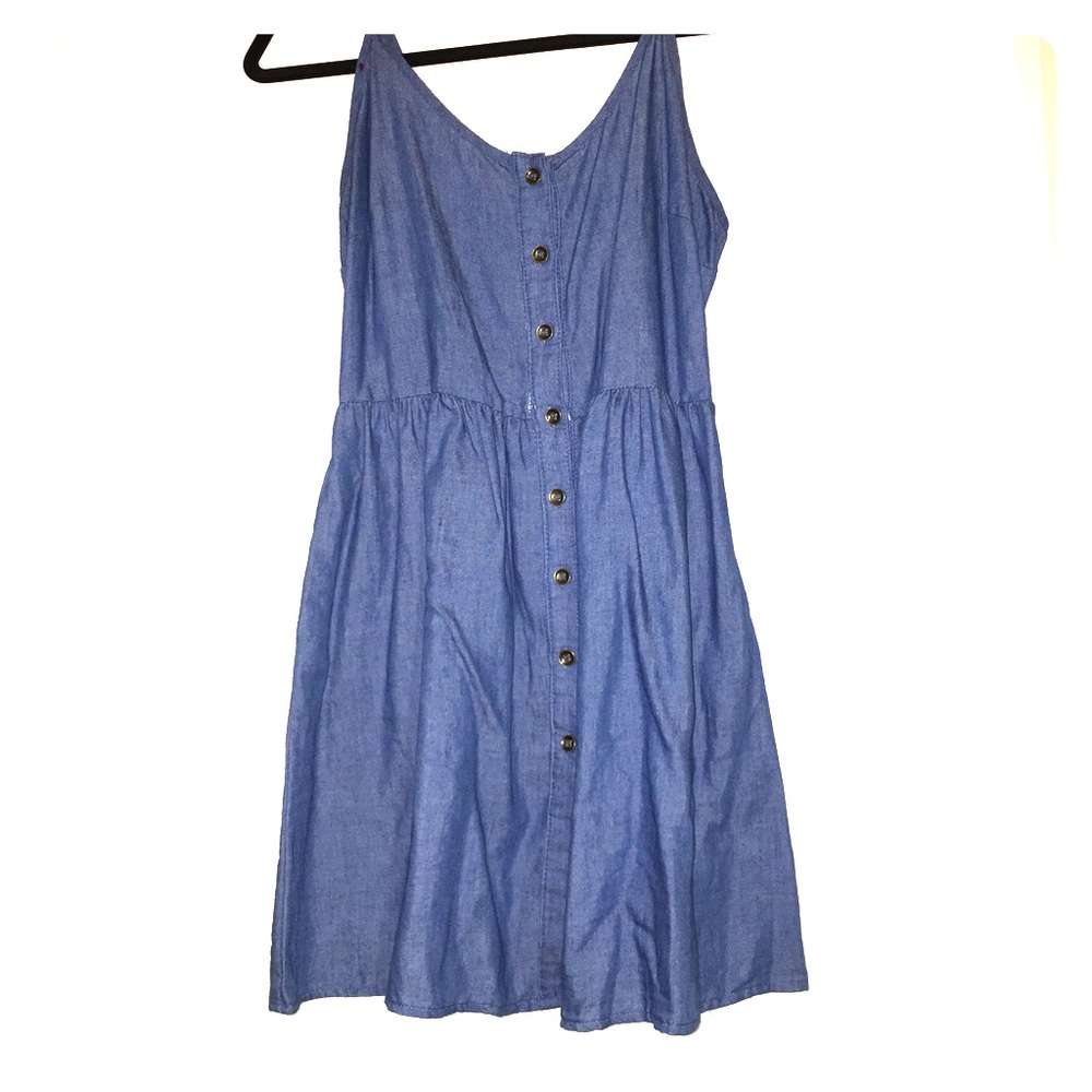 denim babydoll dress