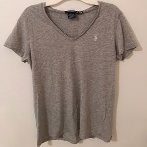 ralph lauren polo grey v-neck t shirt