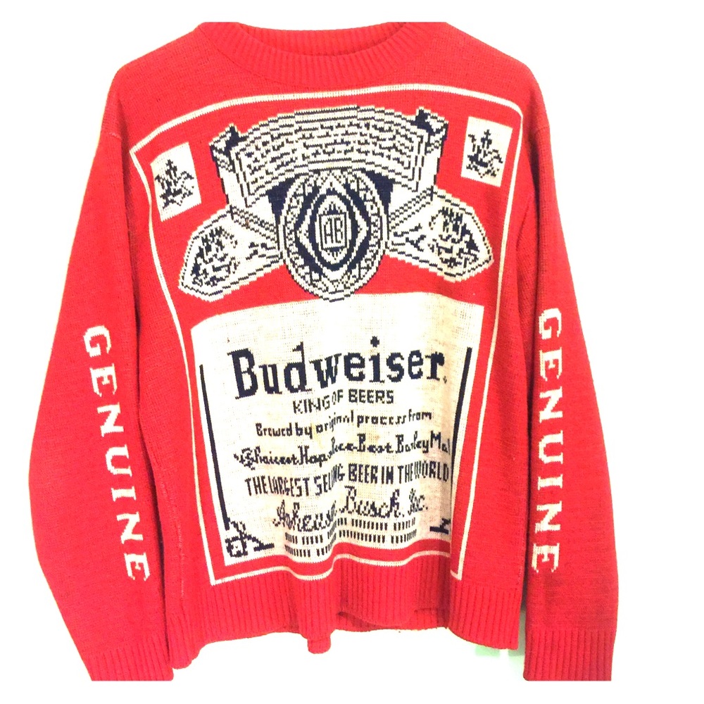 VINTAGE KNIT BUDWEISER SWEATER