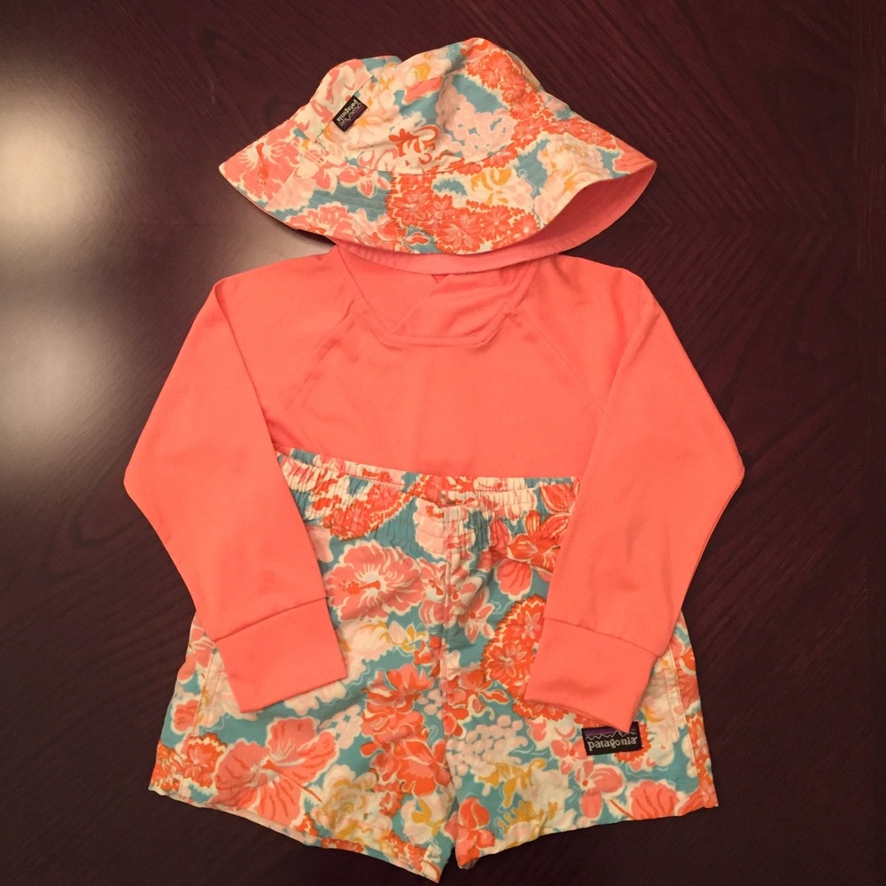 NWT* || Patagonia Baby Swim/Sun Outfit 12M UPF Top