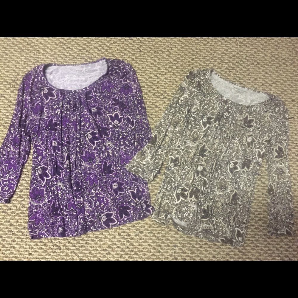 Set of two Paisley Tops XS