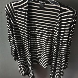 Black and White stripped cardigan